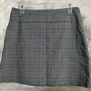 Candies Black & White Plaid A Line Skirt Side Zip Size Small